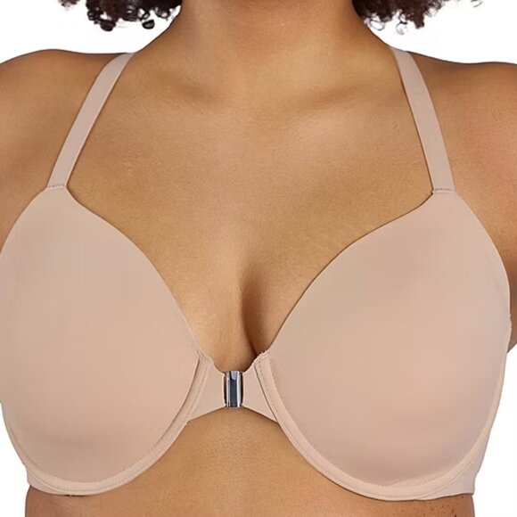 Leading Lady The Luna Front Close Racerback Bra- 5915 , Size 38C, Sand 925375 - Picture 3 of 4